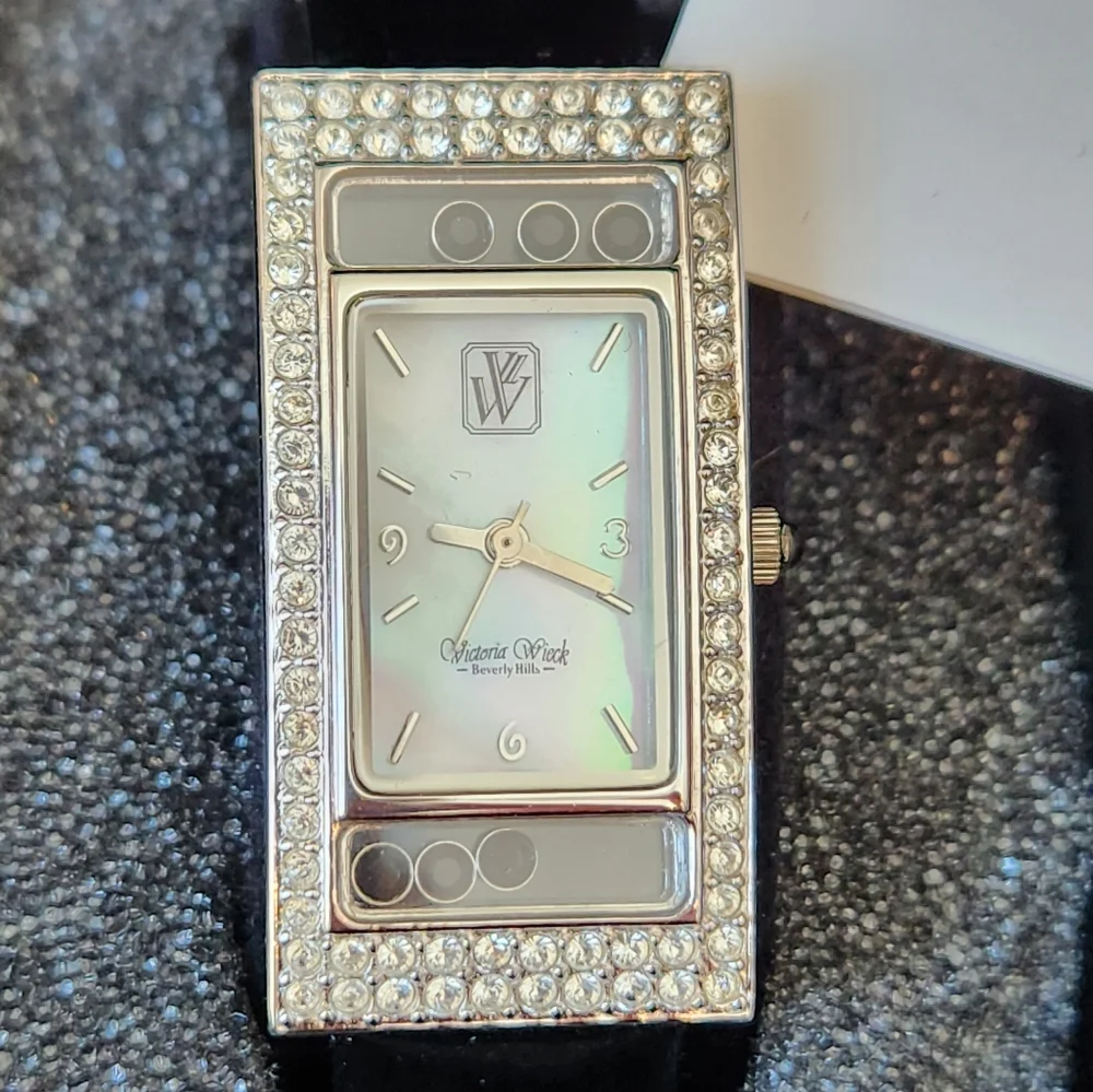 NWB Victoria Wieck Diamond Face watch. 9 inches